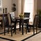 Baxton Studio Miya Dark Brown Upholstered and Dark Brown Wood 5-Piece Dining Set 169-8031-10896 - alternate 5